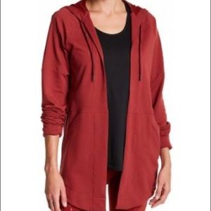 adidas maroon hooded sweatshirt jacket